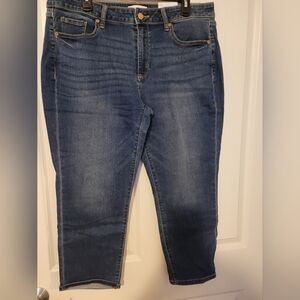 Womens Sonoma Blue Denim Capri Jeans